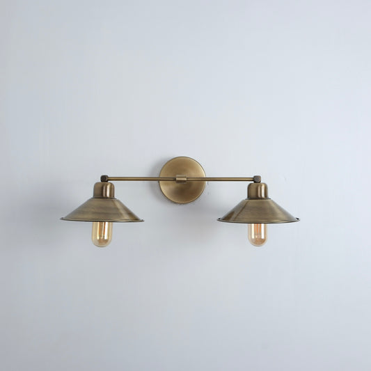 Vintage Double Shade Wall Sconce
