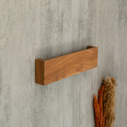 Walnut Wood Linear Wall Lamp-Minimalist Dimmable LED Sconce