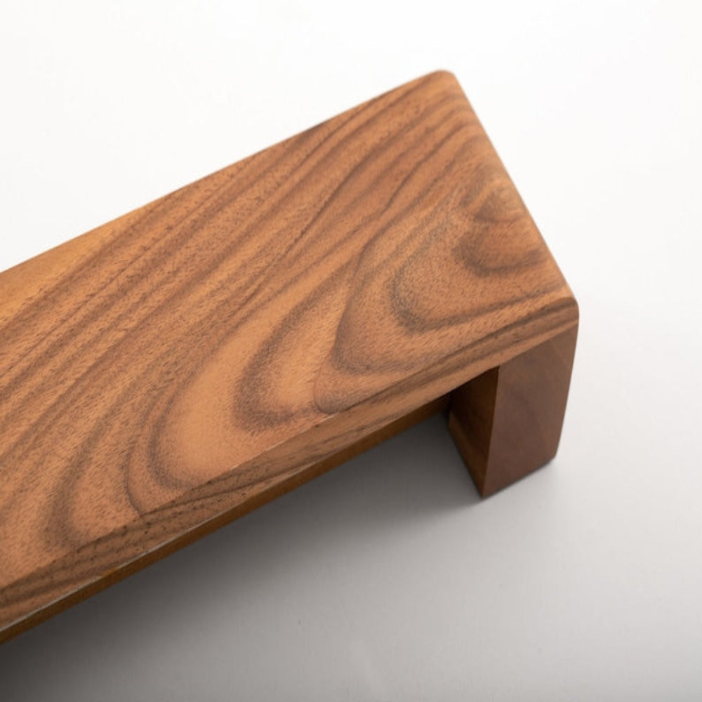 Walnut Wood Linear Wall Lamp-Minimalist Dimmable LED Sconce