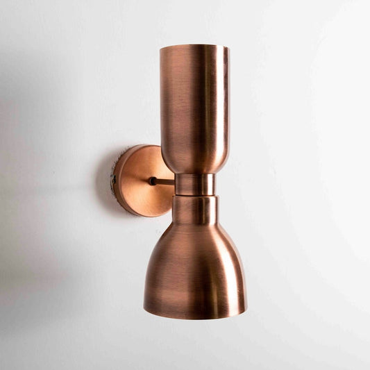 Aged Copper Industrial Wall Lamp-Mid-Century Modern Sconce