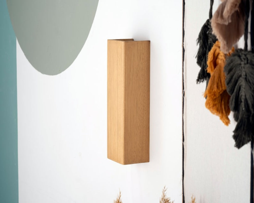 Rustic Wooden Wall Sconce-Antique Scandinavian Wall Light Fixture