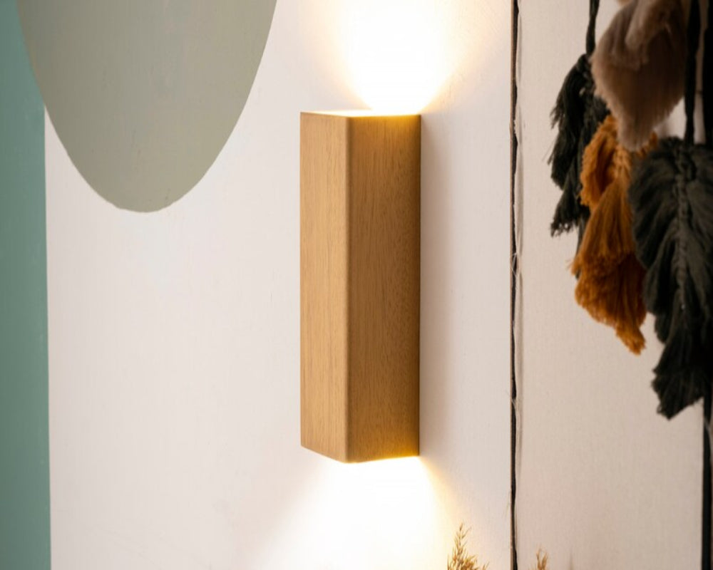 Rustic Wooden Wall Sconce-Antique Scandinavian Wall Light Fixture
