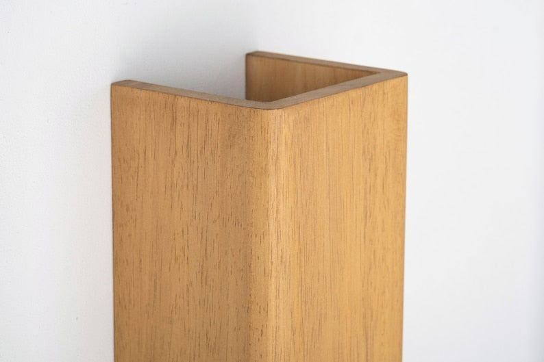Rustic Wooden Wall Sconce-Antique Scandinavian Wall Light Fixture