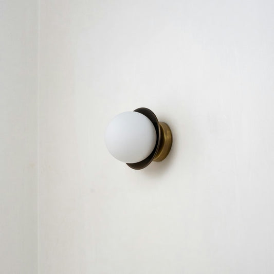 Mid-Century Mini Globe Sconce