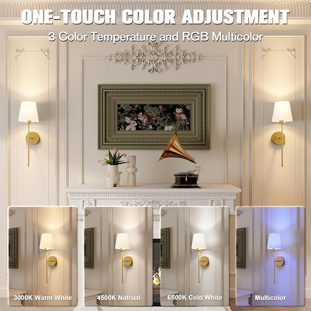 DNC WIRELESS WALL SCONCES (SET OF 2 )