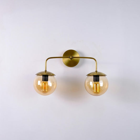 DuoSphere Glass Wall Sconce