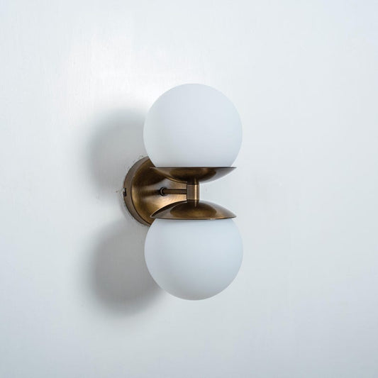 Industrial Globe Wall Lamp – Dual Light