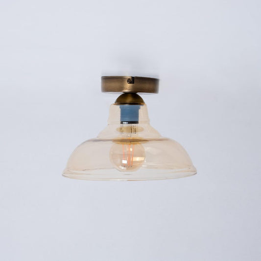 Amber Industrial Ceiling Light