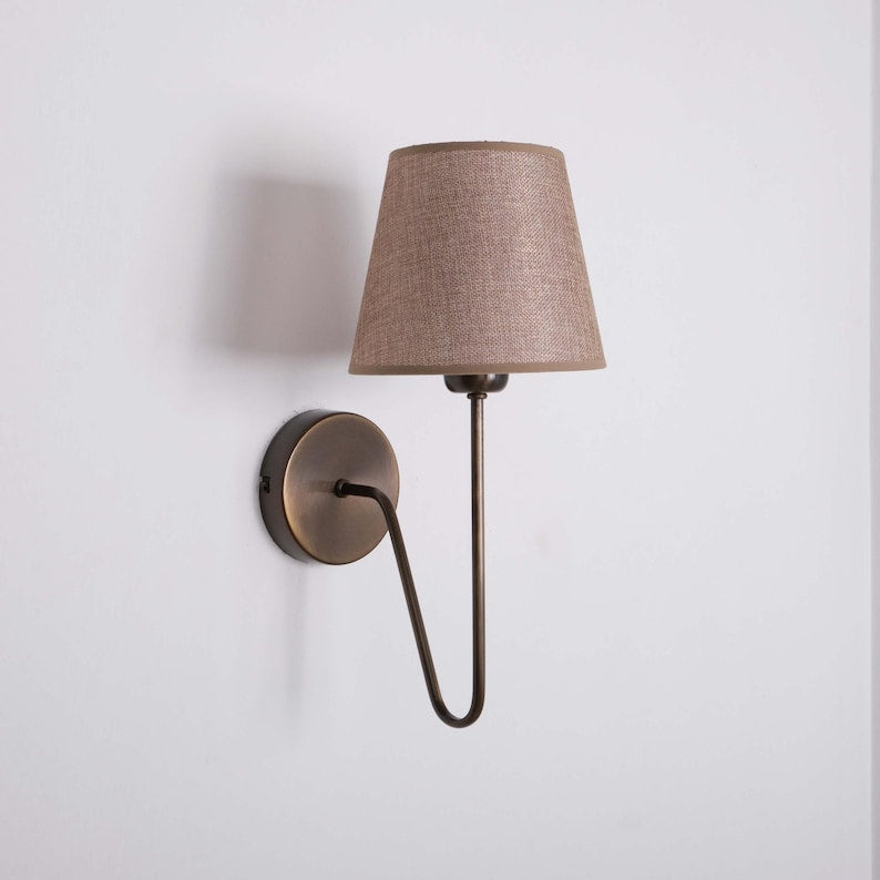 Wall Sconce with Lampshade,Farmhouse Sconce