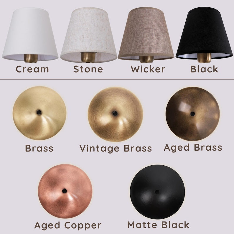 Wall Sconce with Lampshade,Farmhouse Sconce
