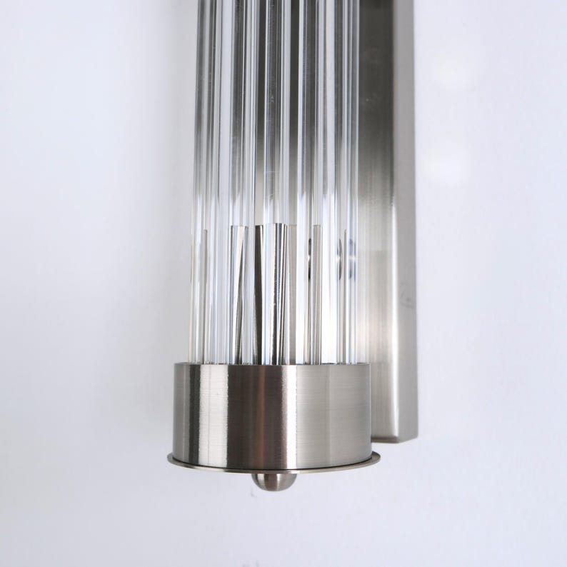 Antique Glass Wall Light, Art Deco Vintage Wall Sconce
