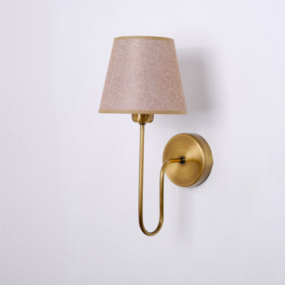 Aged Brass Plug-In Wall Sconce - (hardware + installation guide included)