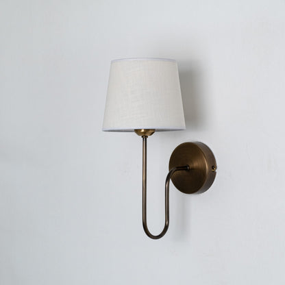 Aged Brass Plug-In Wall Sconce - (hardware + installation guide included)