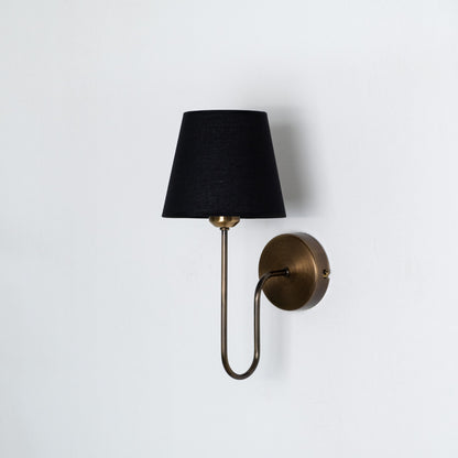 Aged Brass Plug-In Wall Sconce - (hardware + installation guide included)
