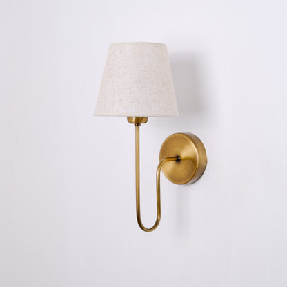 Aged Brass Plug-In Wall Sconce - (hardware + installation guide included)