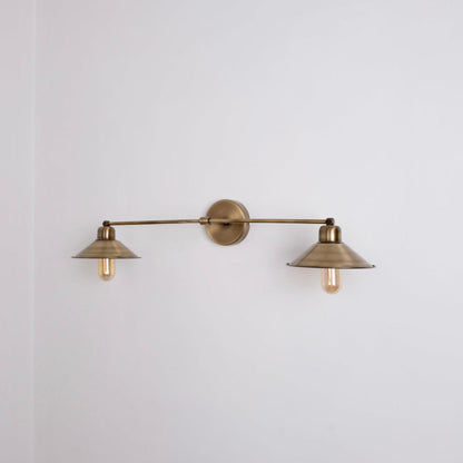 Vintage Double Shade Wall Sconce