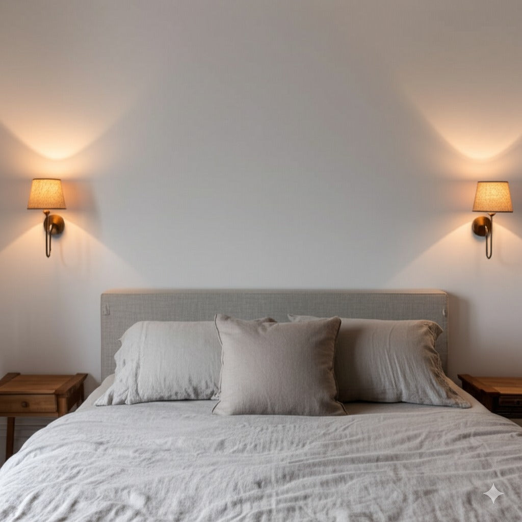 Aged Brass Plug-In Wall Sconce - (hardware + installation guide included)