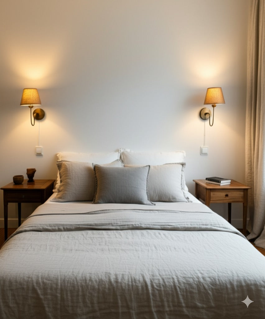 Aged Brass Plug-In Wall Sconce - (hardware + installation guide included)
