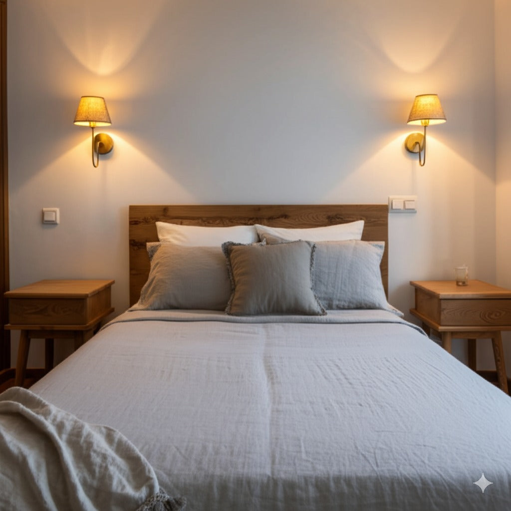Aged Brass Plug-In Wall Sconce - (hardware + installation guide included)