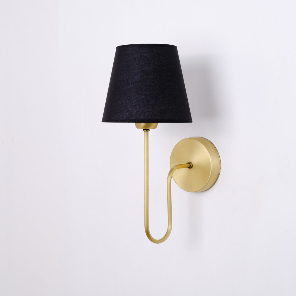 Aged Brass Plug-In Wall Sconce - (hardware + installation guide included)