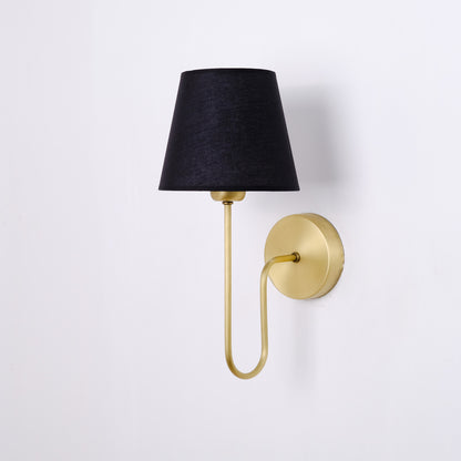 Aged Brass Plug-In Wall Sconce - (hardware + installation guide included)