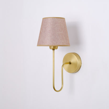 Aged Brass Plug-In Wall Sconce - (hardware + installation guide included)