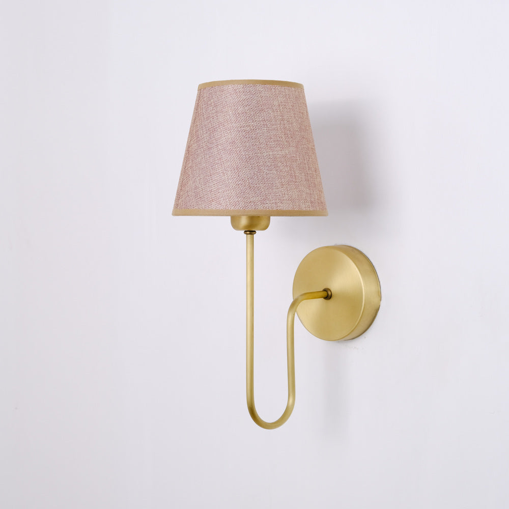 Aged Brass Plug-In Wall Sconce - (hardware + installation guide included)