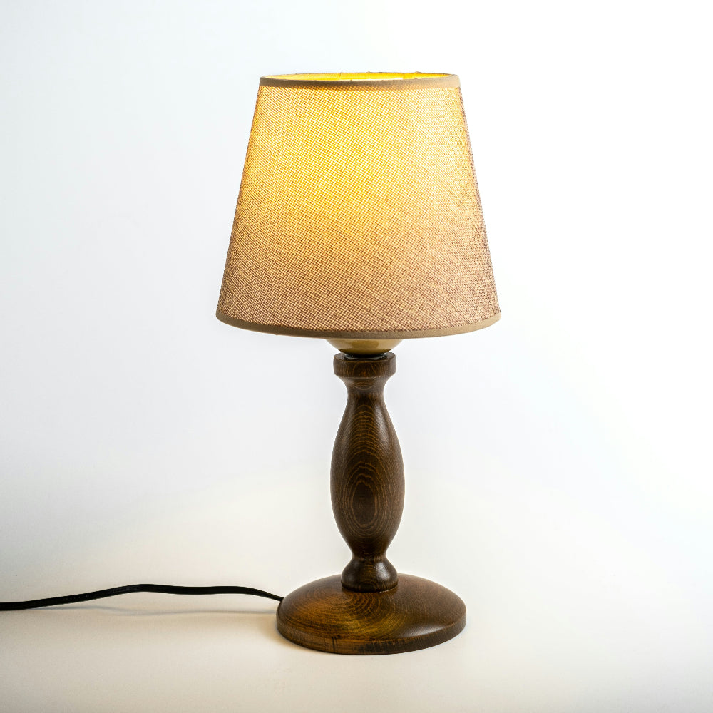 Tiny Walnut Table Lamp – Mid Century Night Light | LIPA