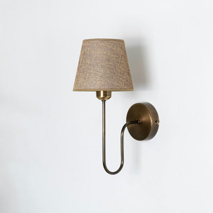 Aged Brass Plug-In Wall Sconce - (hardware + installation guide included)