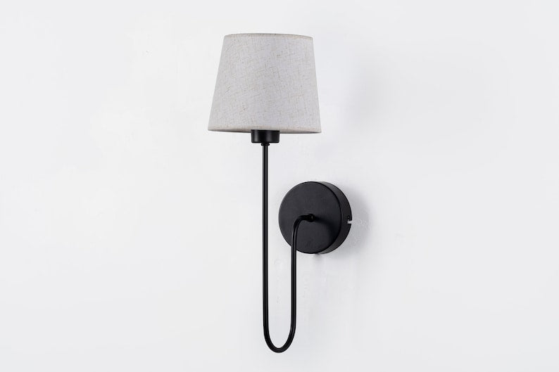 Aged Brass Plug-In Wall Sconce - (hardware + installation guide included)