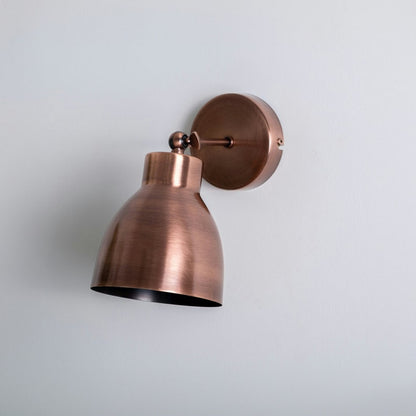 Adjustable Brass Wall Sconce-Vintage Farmhouse Bedside Light