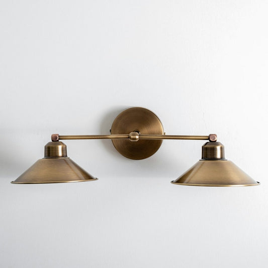Double Shade Vanity Wall Sconce-Modern Farmhouse Rustic Lighting