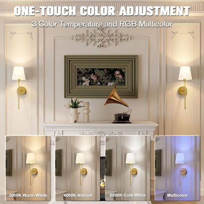 DNC WIRELESS WALL SCONCES (SET OF 2 )