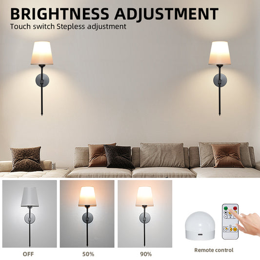 DNC WIRELESS WALL SCONCES (SET OF 2 )