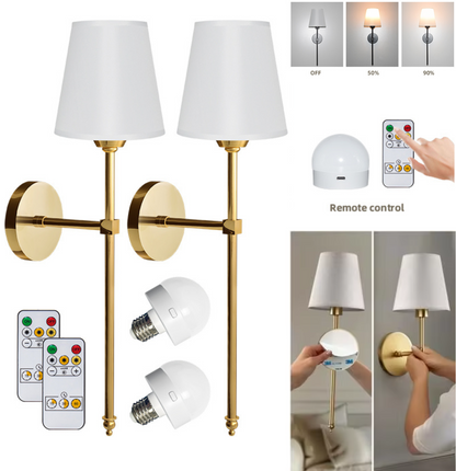 DNC WIRELESS WALL SCONCES (SET OF 2 )