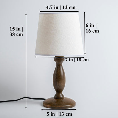 Tiny Walnut Table Lamp – Mid Century Night Light | LIPA