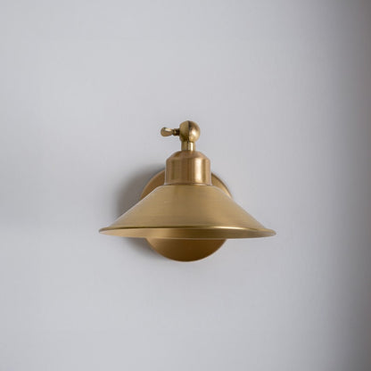 Aged Brass Swing Arm Sconce