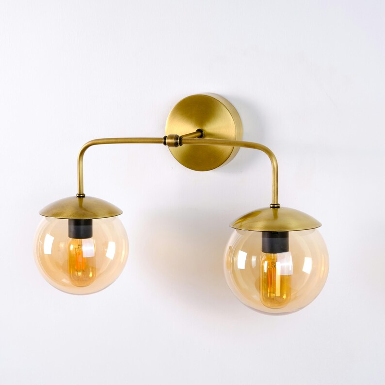 DuoSphere Glass Wall Sconce