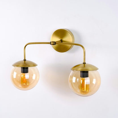 DuoSphere Glass Wall Sconce
