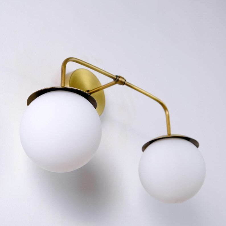 DuoSphere Glass Wall Sconce