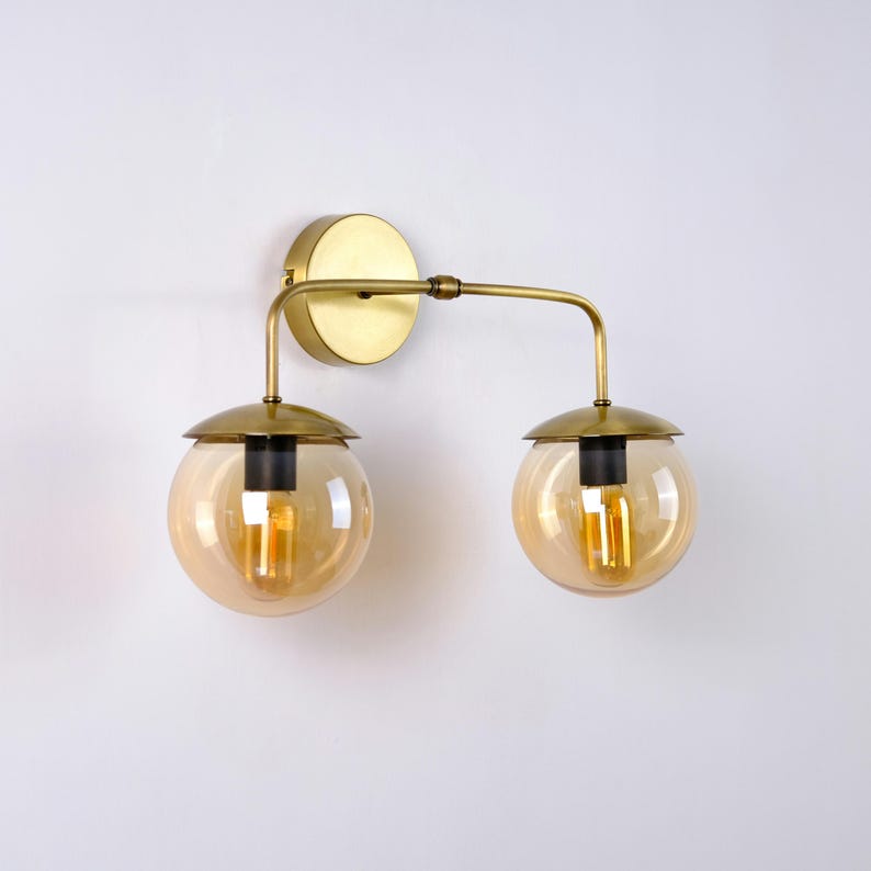 DuoSphere Glass Wall Sconce