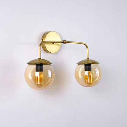 DuoSphere Glass Wall Sconce