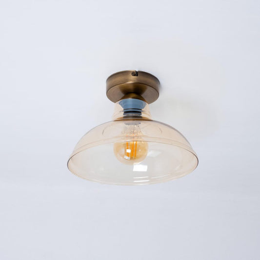 Amber Industrial Ceiling Light
