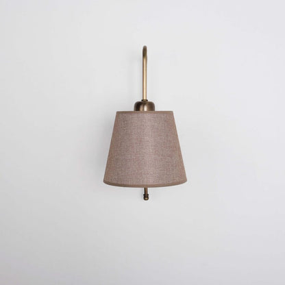 Vintage Wall Lamp with Linen Shade