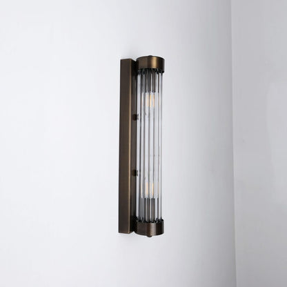 Antique Glass Wall Light, Art Deco Vintage Wall Sconce
