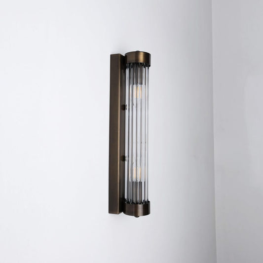 Antique Glass Wall Light, Art Deco Vintage Wall Sconce