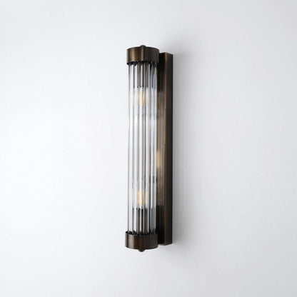 Antique Glass Wall Light, Art Deco Vintage Wall Sconce