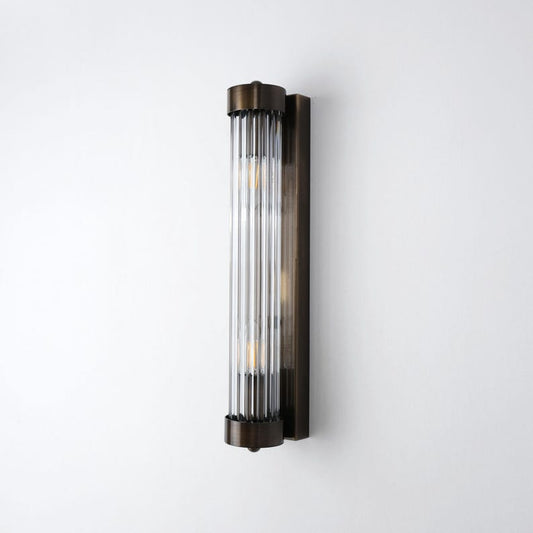 Antique Glass Wall Light, Art Deco Vintage Wall Sconce