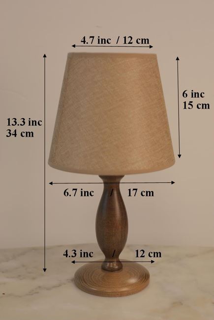 Tiny Walnut Table Lamp – Mid Century Night Light | LIPA